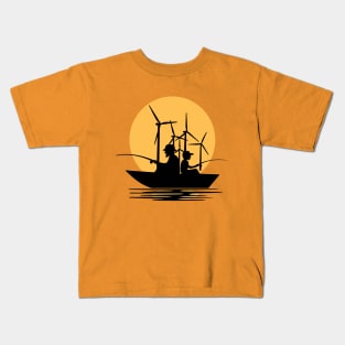 Fishing therapy Kids T-Shirt